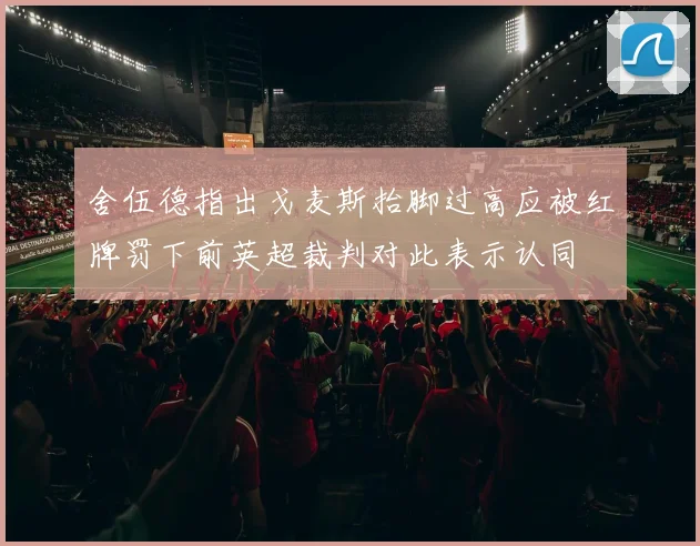 舍伍德指出戈麦斯抬脚过高应被红牌罚下前英超裁判对此表示认同